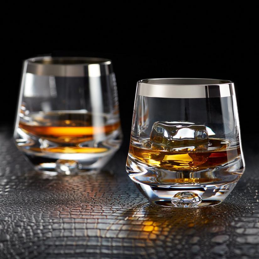 Wine Enthusiast Platinum Whiskey Glasses (Set of 2) - Wine Enthusiast