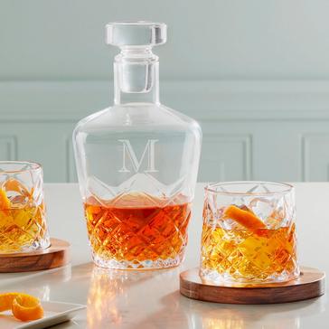 Lattice Whiskey Decanter and Glass Set
