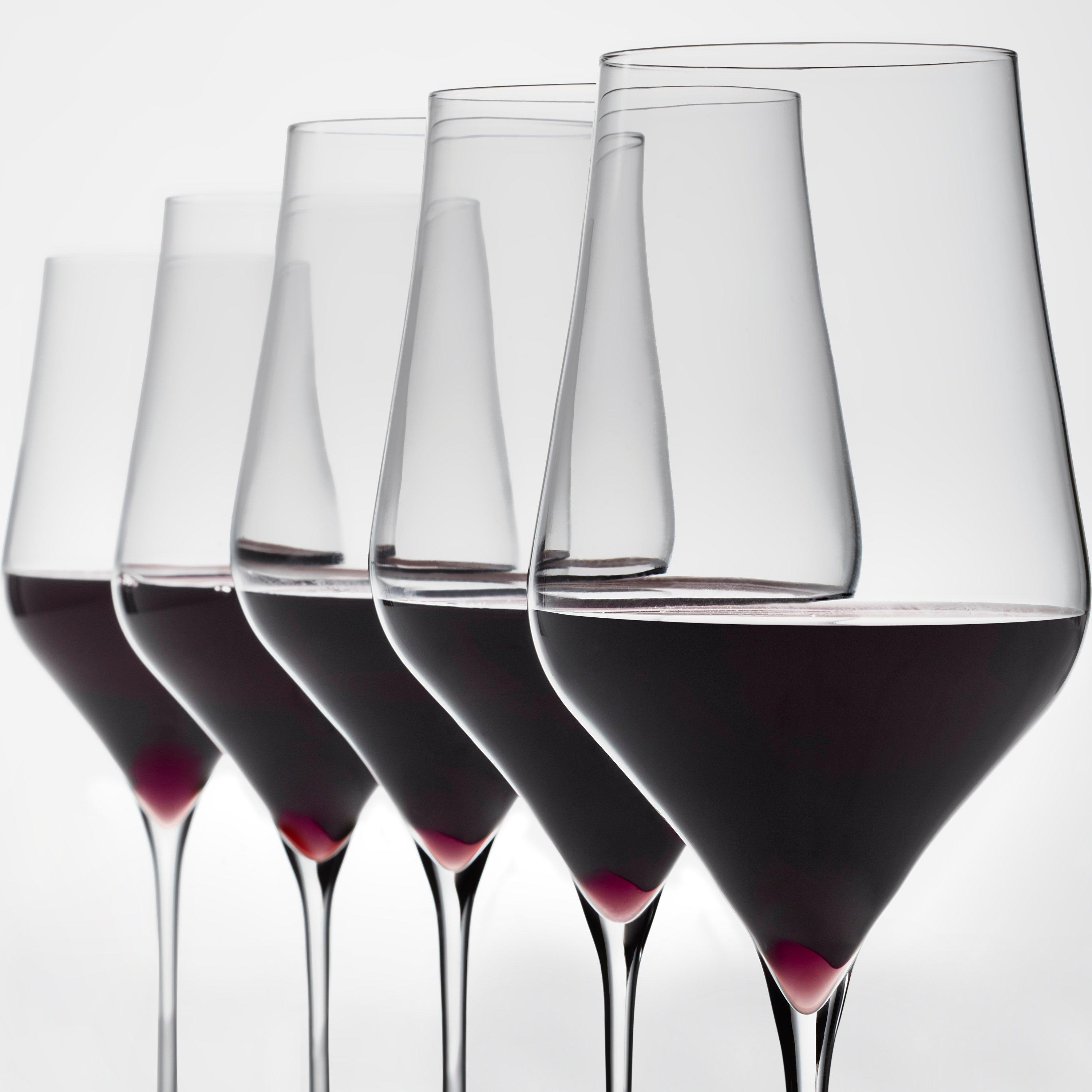 Wine Enthusiast Fleur Handblown Universal Wine Glasses (Set of 2)