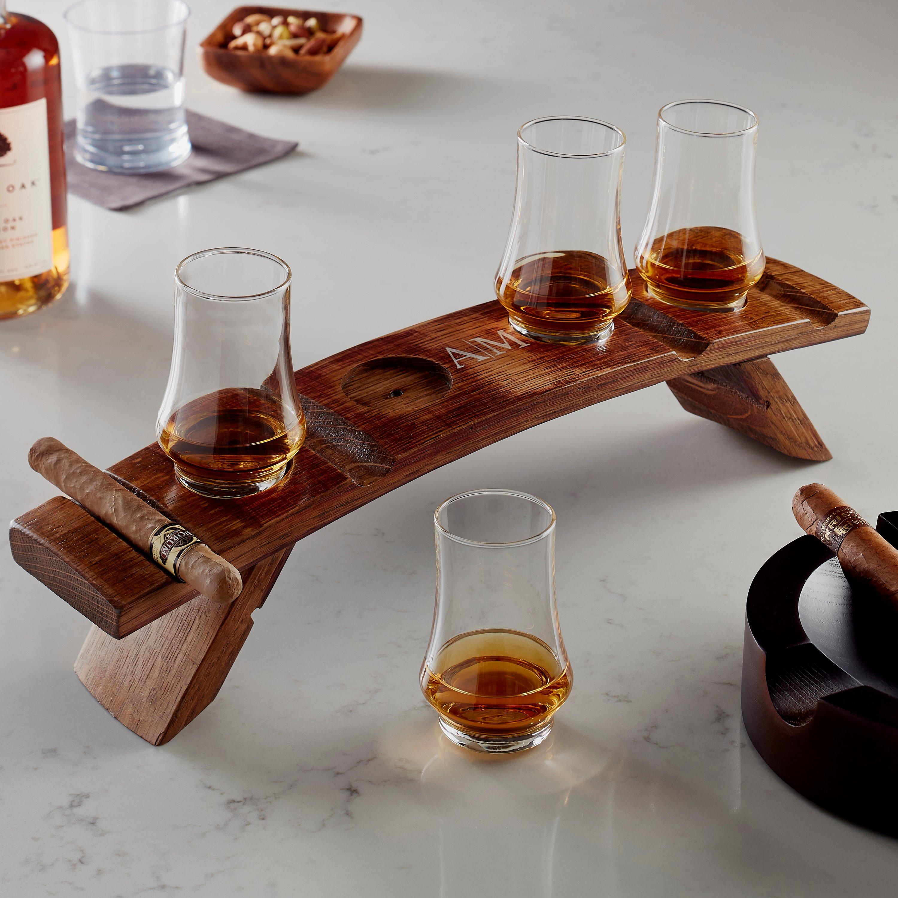 Bourbon Real Talk™ 6oz Tasting Glass Carrier WITH GLASSES