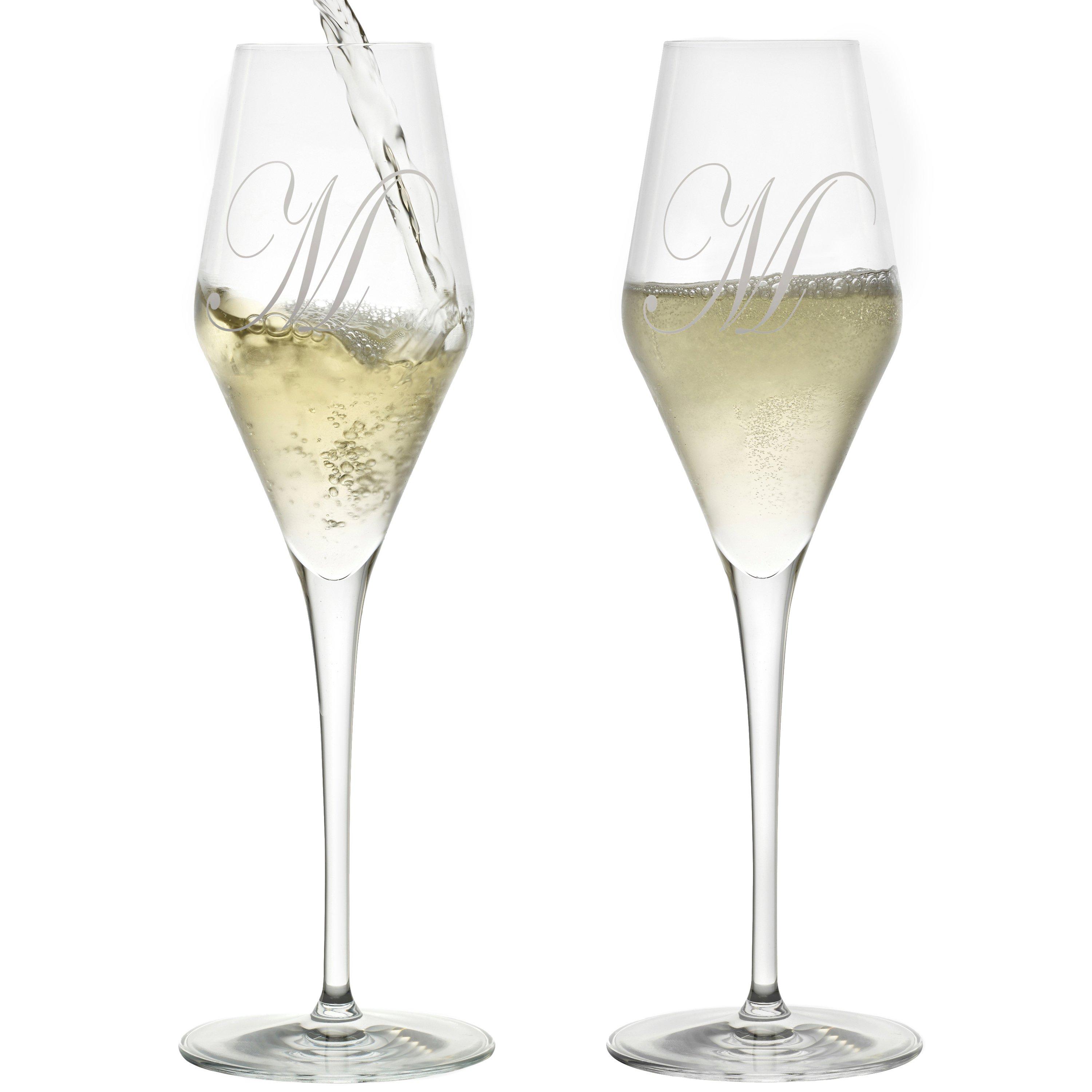 Personalized Vienna Break-Resistant Champagne Glasses (Set of 2)