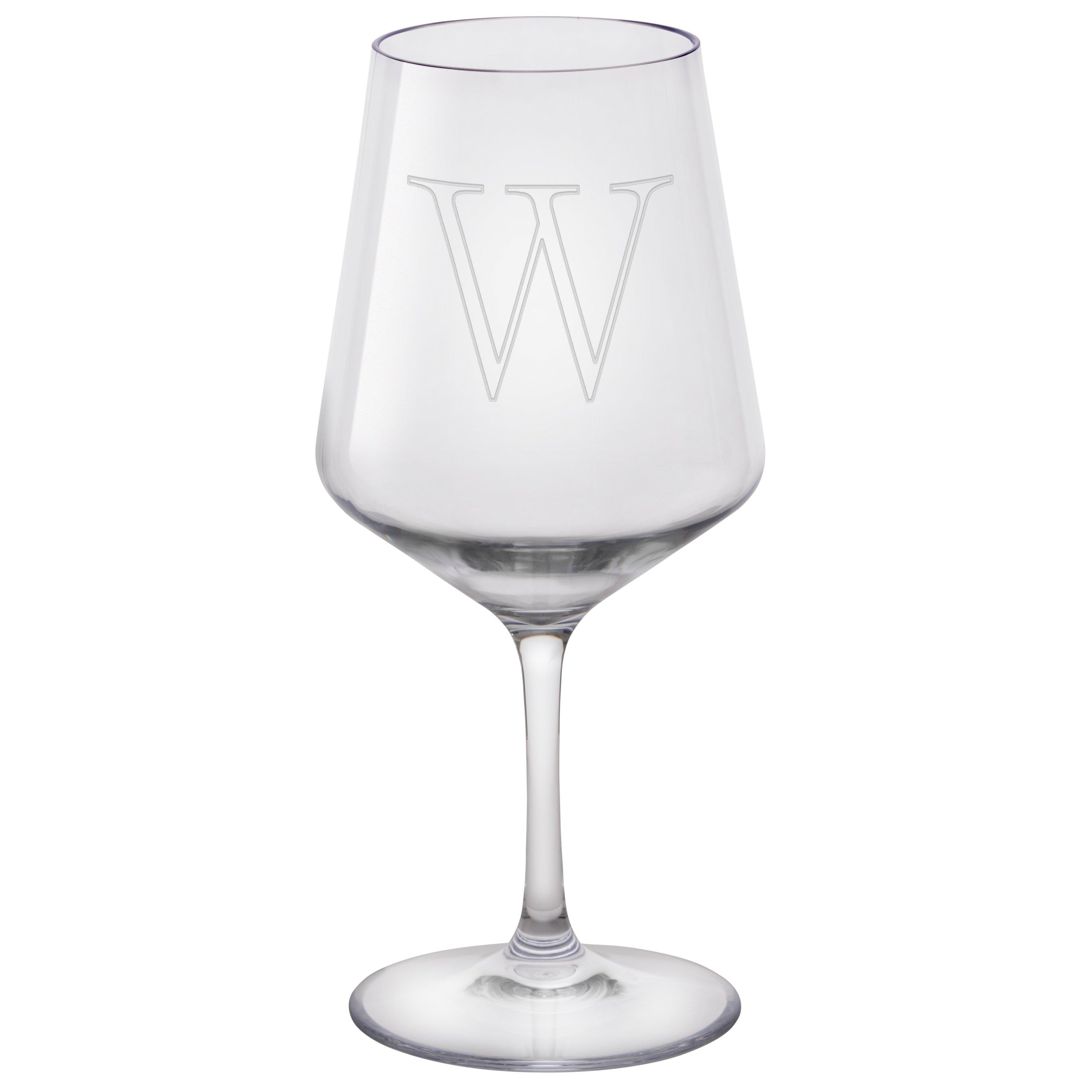 Personalized Wine Enthusiast Brilliance! Shatterproof Tritan Outdoor Wine Glasses