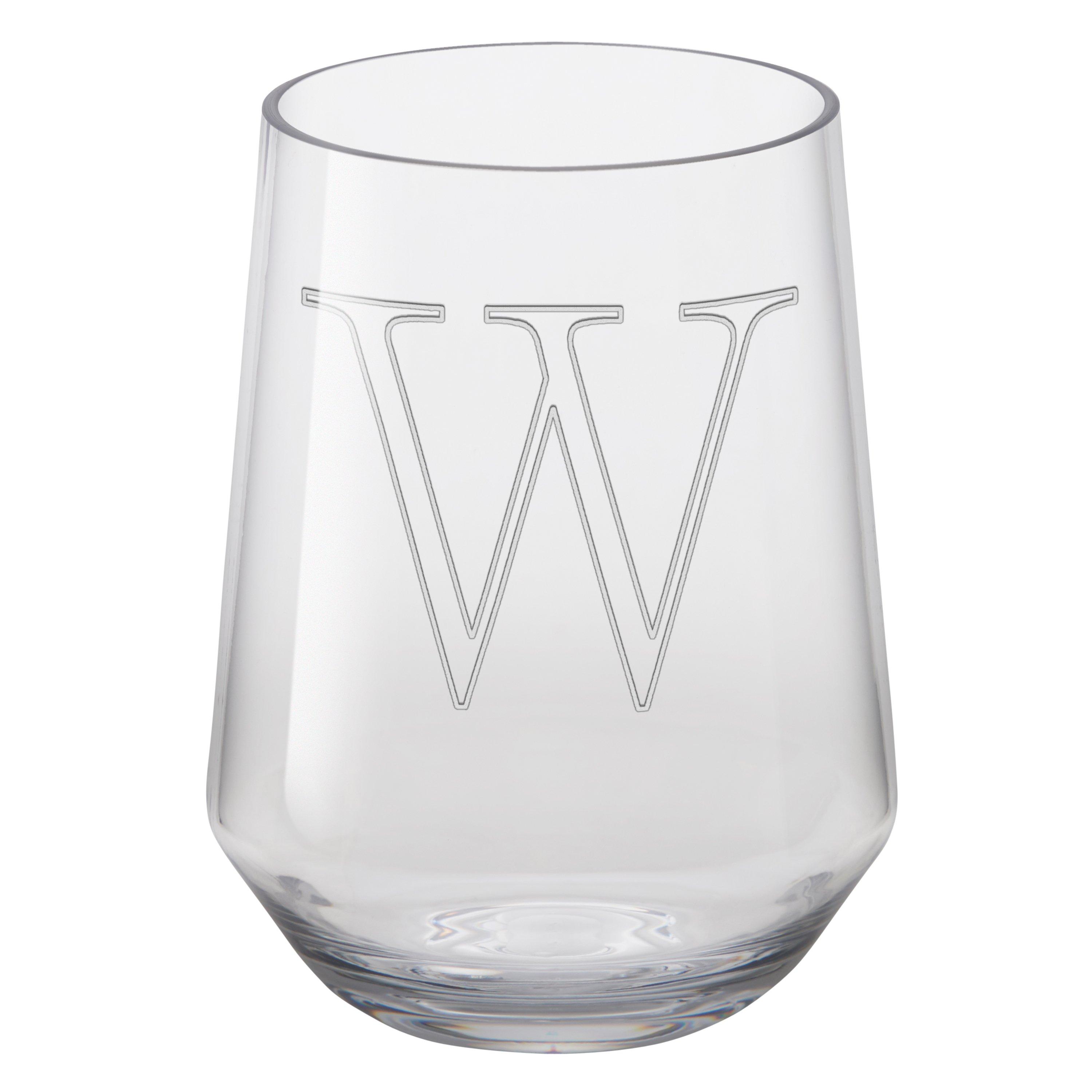 Personalized Wine Enthusiast Brilliance! Shatterproof Tritan Outdoor Stemless Wine Glasses