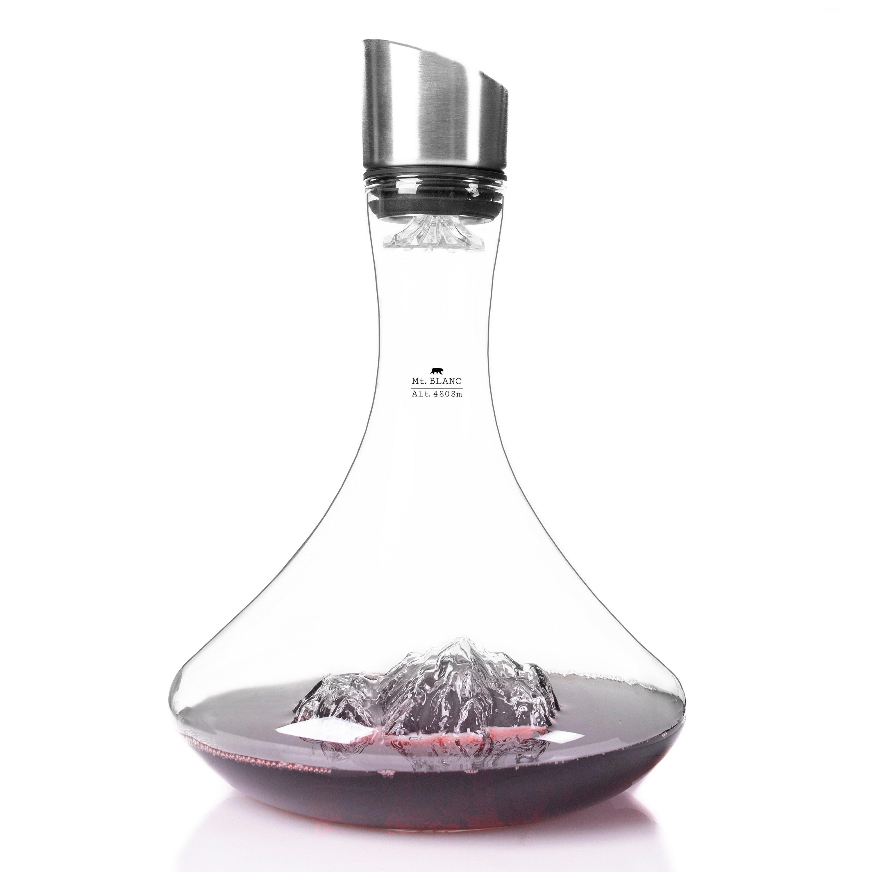 Wine Enthusiast x Alaskan Maker Topographic Decanter Mont Blanc