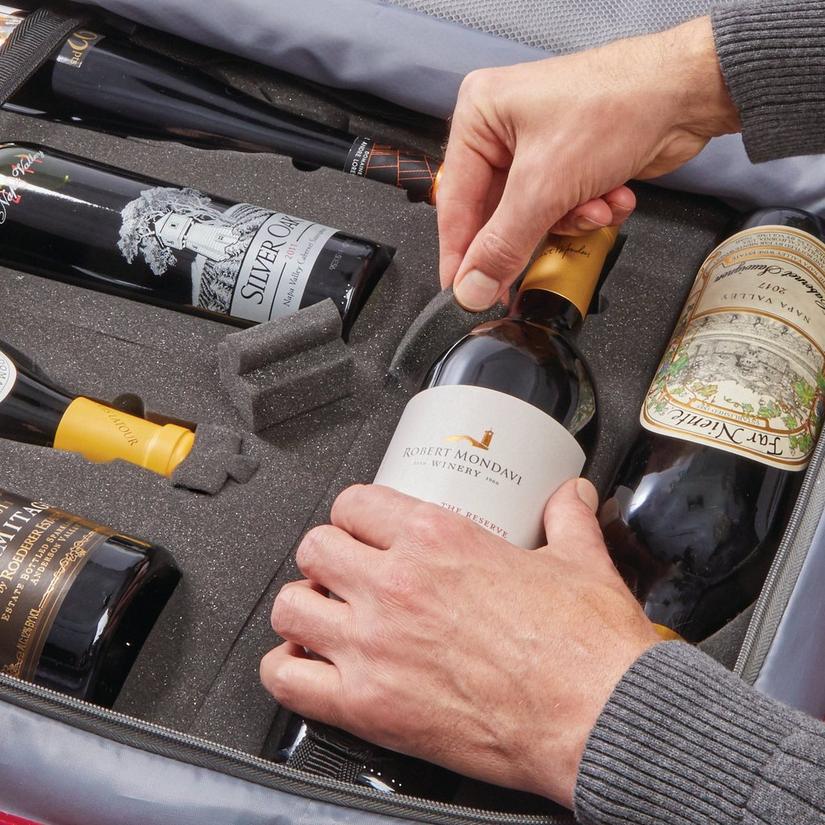 Vino-Voyage 2.0 TSA-Approved 12-Bottle Wine Suitcase with Integrated Weight Scale