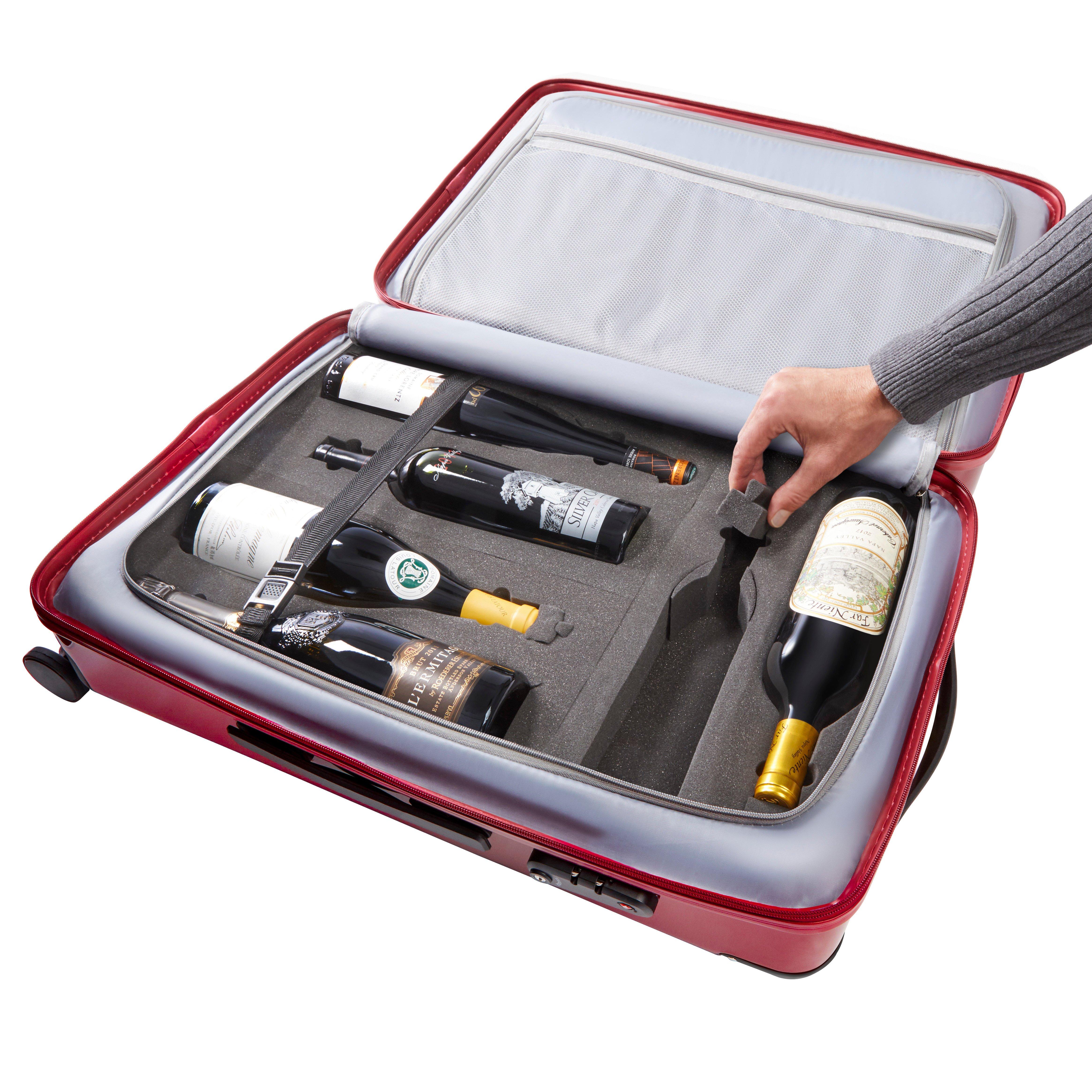 12 bottle wine suitcase with wheels