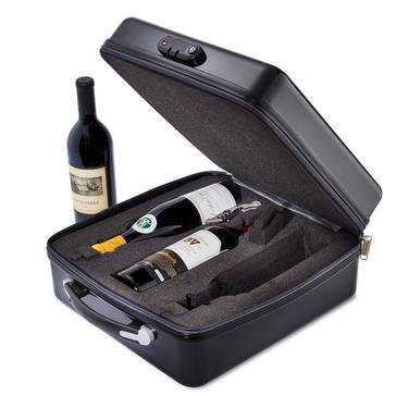 Forest Green Waxed Canvas Weekend Wine Carrier Wine Enthusiast 6-Bottle Wine Bag