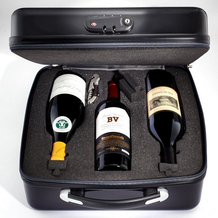 Vino Voyage 3-Bottle Travel Case