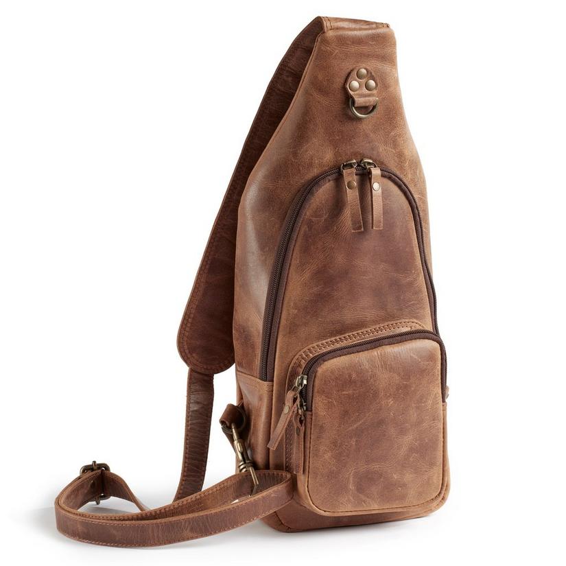 Double or Single Strap Leather Backpack/Sling Purse Unique Two Way Carrying 