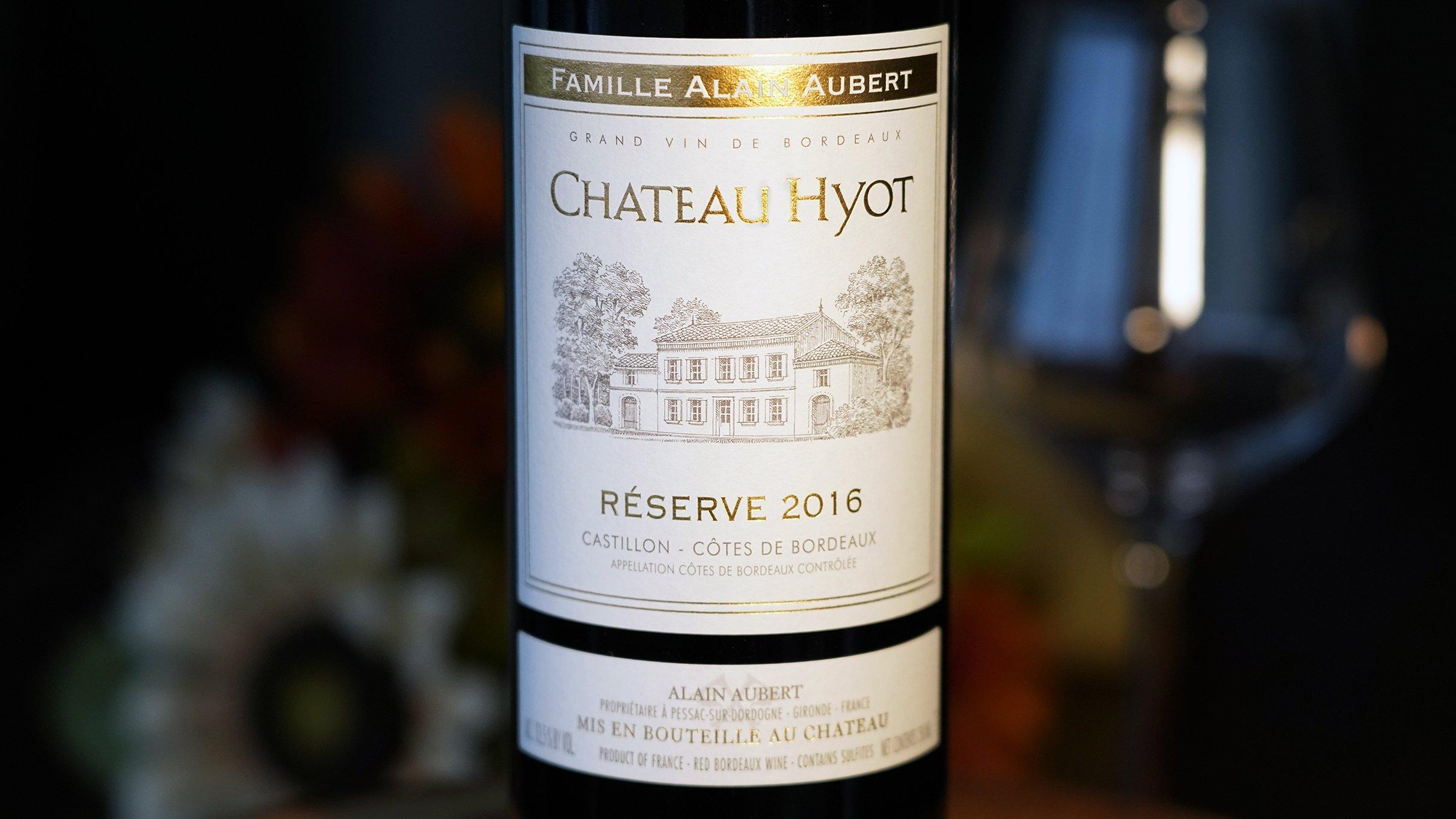 Chateau Hyot 2016 Reserve, Castillon-Cotes de Bordeaux