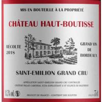 Chateau Haut Boutisse 2018 Saint Emilion Grand Cru