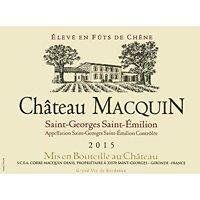 Chateau Macquin 2015 Saint Georges-Saint Emilion