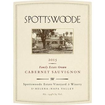 Spottswoode 2015 Family Estate Cabernet Sauvignon, St. Helena, Napa Valley