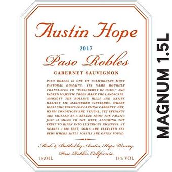 Austin Hope 2017 Cabernet Sauvignon, Paso Robles, Magnum 1.5L