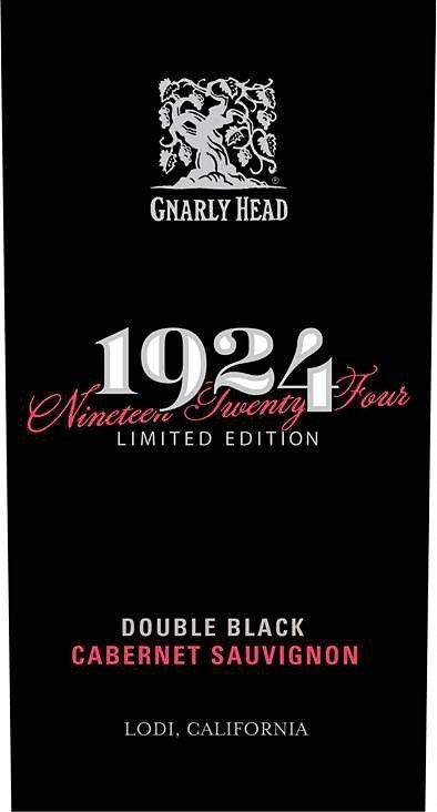 Gnarly Head 2016 Cabernet Sauvignon, 1924 Double Black, Lodi
