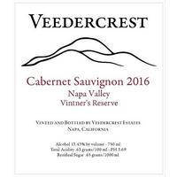 Veedercrest 2016 Cabernet Sauvignon, Vintner's Reserve, Napa Valley