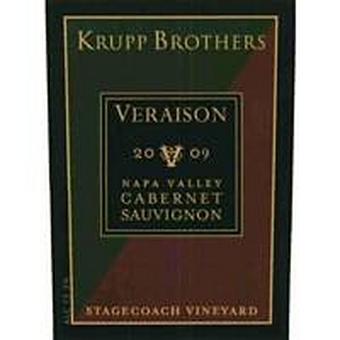 Krupp Brothers 2009 Cabernet Sauvignon, Veraison, Stagecoach Vyd., Napa Valley
