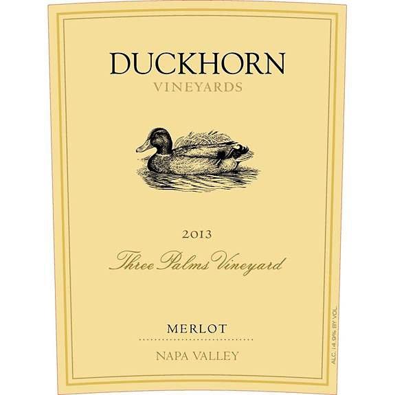 Duckhorn 2014 Merlot, Three Palms Vyd., Napa Valley, Magnum, 1.5 Liter