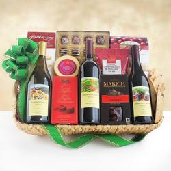 California Wine Trio Gourmet Gift Basket