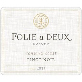 Folie A Deux 2017 Pinot Noir, Sonoma Coast