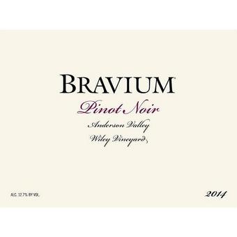 Bravium 2014 Pinot Noir, Wiley Vyd., Anderson Valley