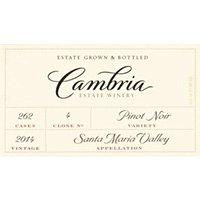 Cambria 2014 Pinot Noir, Clone 4, Santa Maria Valley