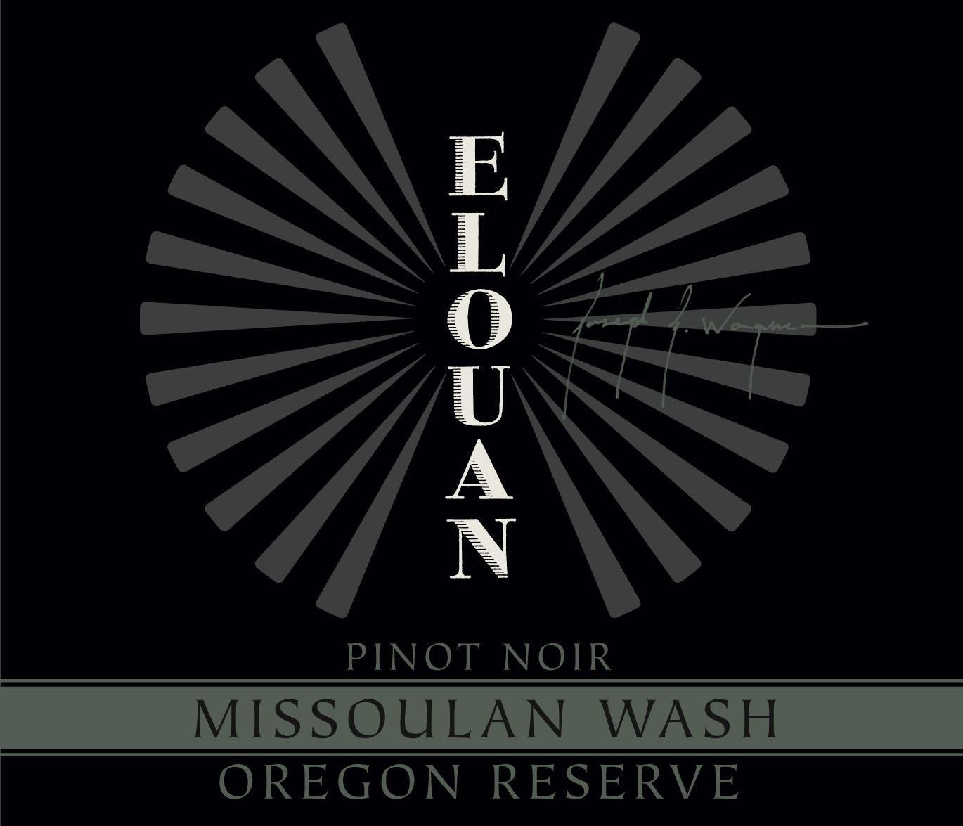 Elouan 2017 Pinot Noir Reserve, Missoulan Wash, Oregon