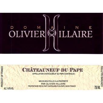 Domaine Olivier Hillaire 2016 Chateauneuf du Pape, Cuvee Classique