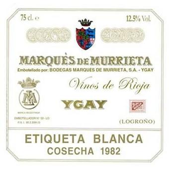 Marques de Murrieta 1982 Etiqueta Blanca, Rioja