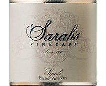 Sarah's Vineyard 2013 Syrah, Besson Vyd., Santa Clara Valley