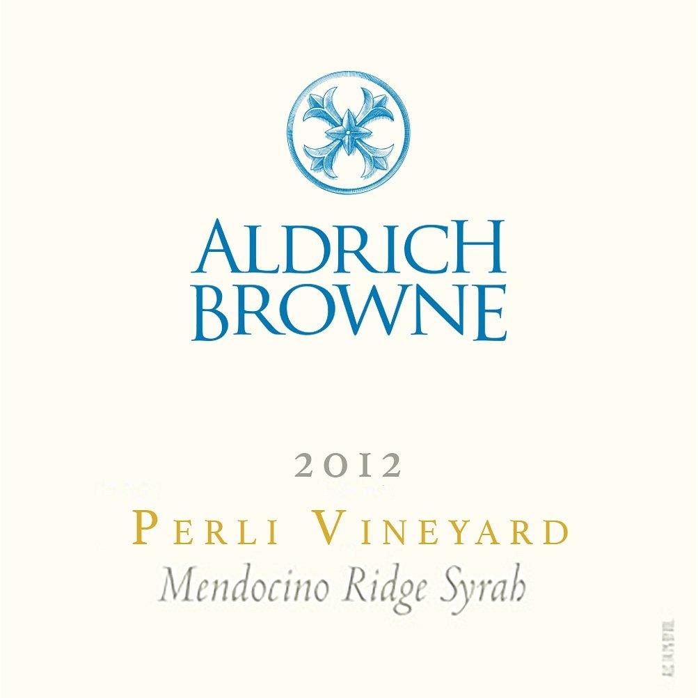 Aldrich Browne 2012 Syrah, Perli Vyd., Mendocino Ridge