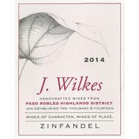 J. Wilkes 2014 Zinfandel, Highlands District, Paso Robles