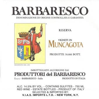 Produttori del Barbaresco 2015 Barbaresco Riserva, Muncagota