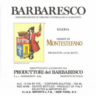 Produttori del Barbaresco 2016 Barbaresco Riserva, Montestefano