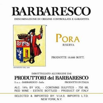 Produttori Del Barbaresco 2017 Barbaresco Riserva, Pora