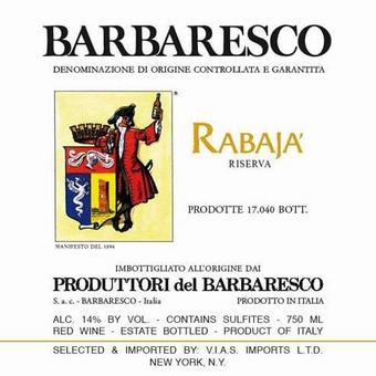 Produttori Del Barbaresco 2017 Barbaresco Riserva, Rabaja