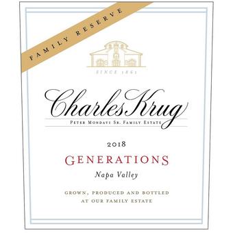 Charles Krug 2018 Generations Red Reserve, Napa Valley