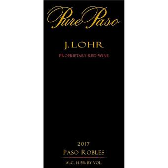 J. Lohr 2017 Pure Paso Proprietary Red, Paso Robles