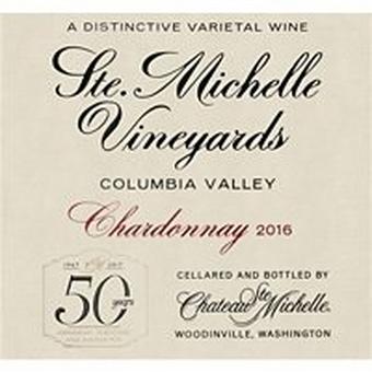 Chateau Ste. Michelle 2016 Chardonnay, Columbia Valley