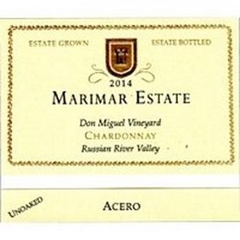 Marimar 2014 Chardonnay, Acero, Don Miguel Vyd., Russian River Valley