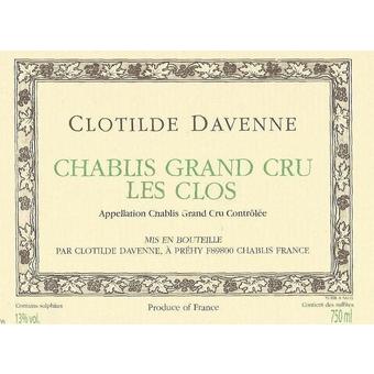 Clotilde Davenne 2017 Chablis Les Clos, Grand Cru