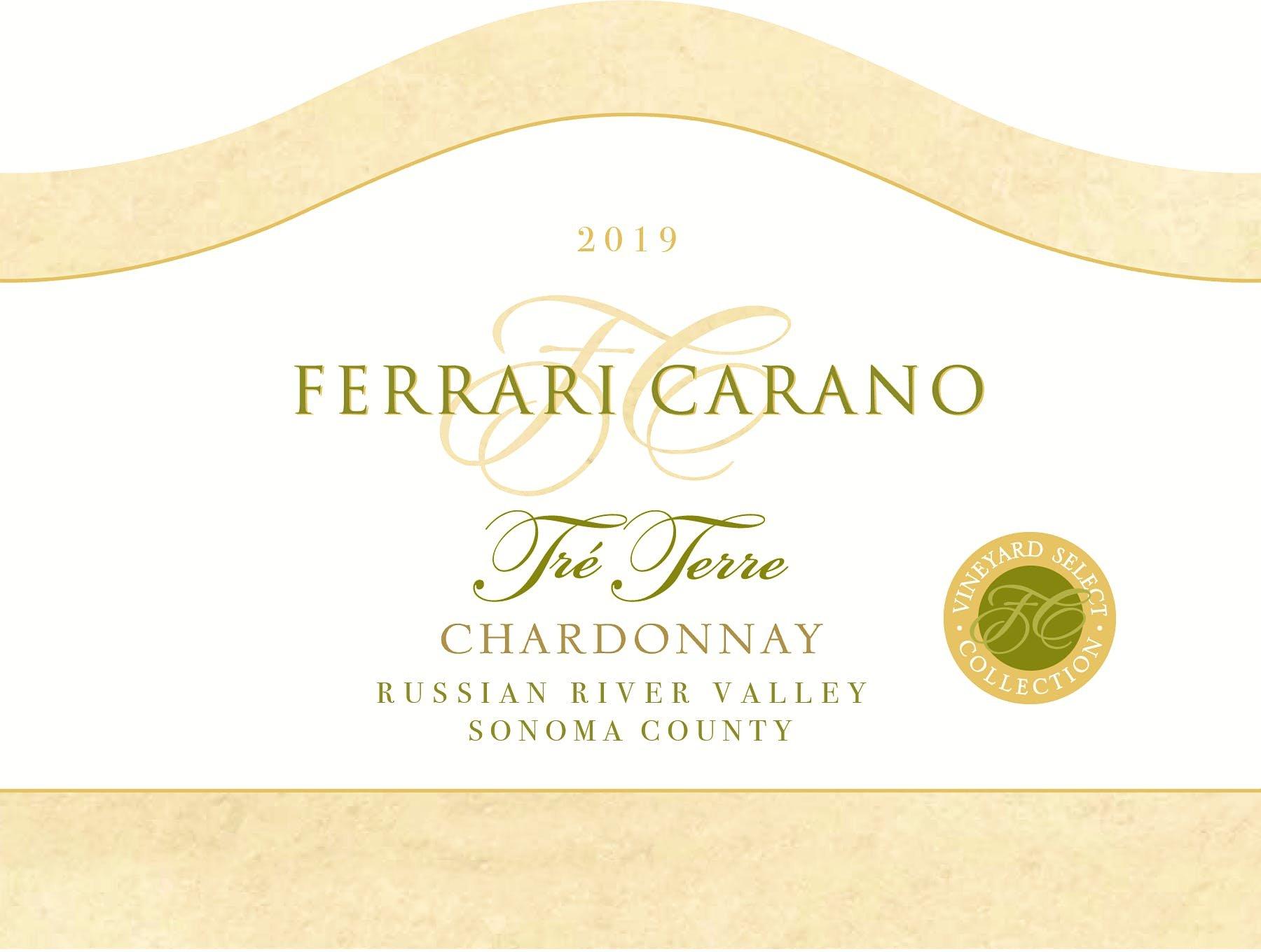 Ferrari Carano 2019 Chardonnay, Tre Terre, Russian River Valley