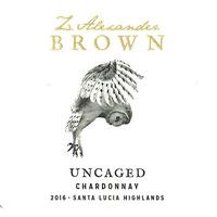 Z. Alexander Brown 2016 Chardonnay, Uncaged, Santa Lucia Highlands