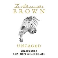 Z. Alexander Brown 2017 Chardonnay, Uncaged, Santa Lucia Highlands
