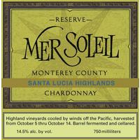 Mer Soleil 2018 Chardonnay Reserve, Santa Lucia Highlands