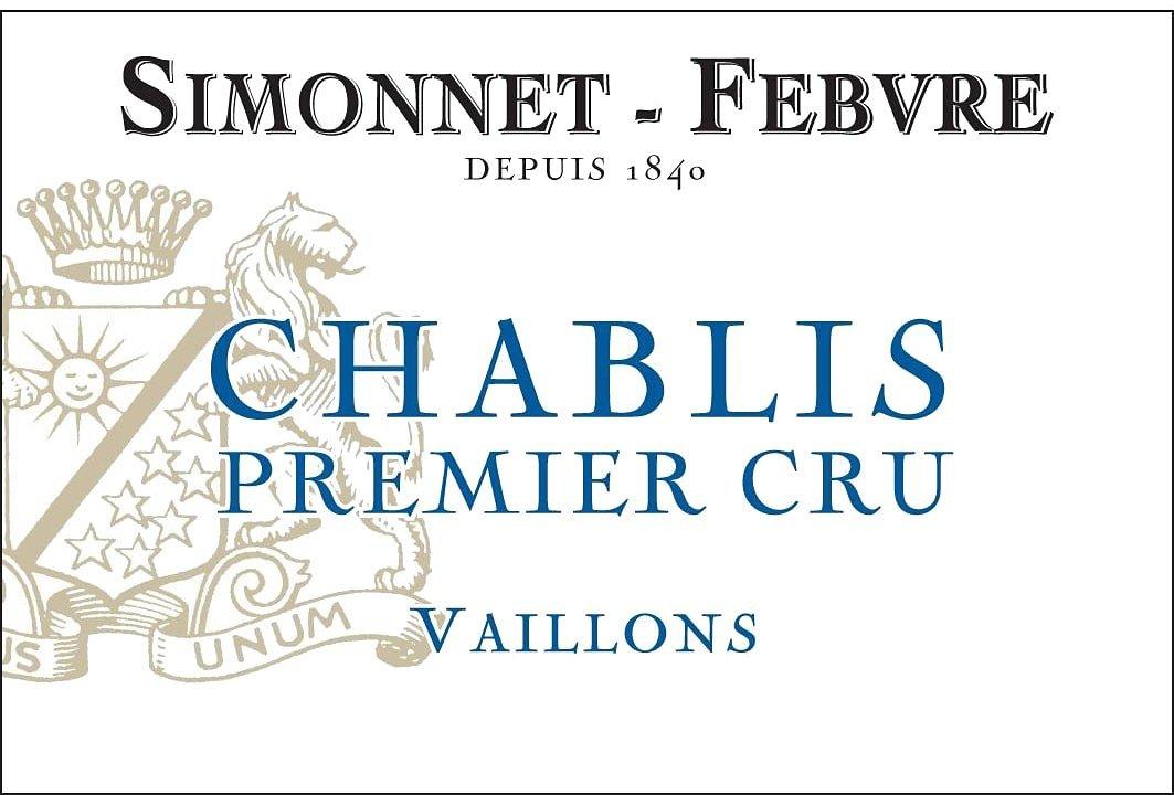 Simonnet-Febvre 2018 Chablis Premier Cru, Vaillons