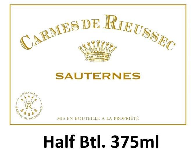 Carmes de Rieussec 2018 Sauternes, Hlf. Btl. 375ml