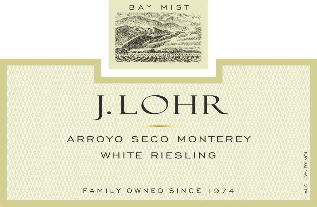 J. Lohr 2019 White Riesling, Bay Mist, Arroyo Seco, Monterey