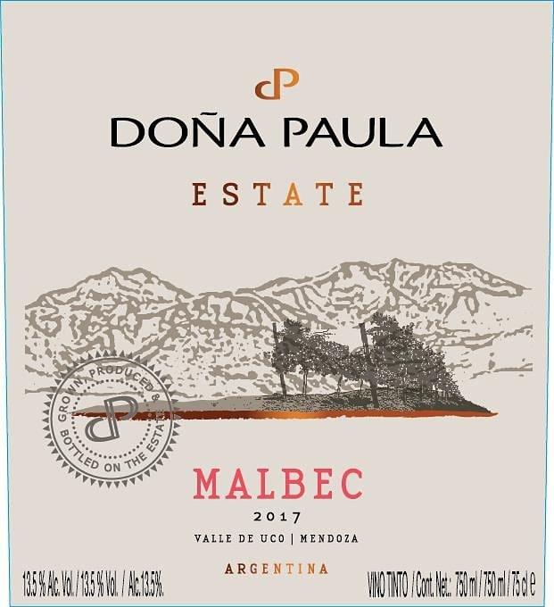 Dona Paula 2017 Malbec Estate, Mendoza