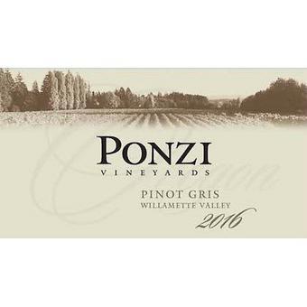Ponzi 2016 Pinot Gris, Willamette Vly